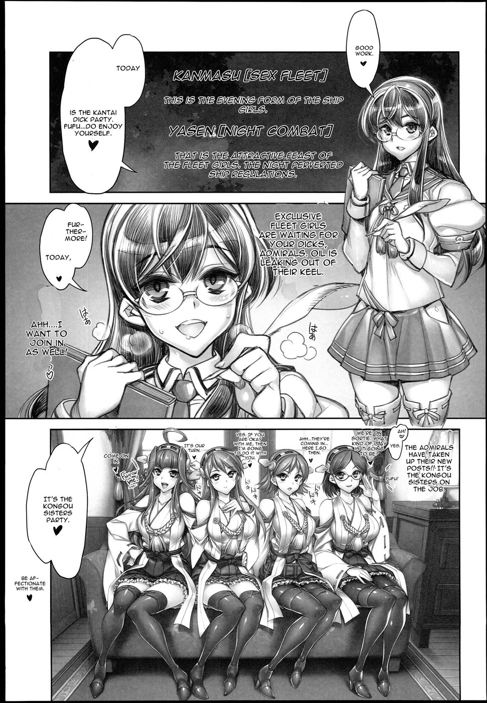 Hentai Manga Comic-Kongou Haruna Hiei Kirishima-Read-5